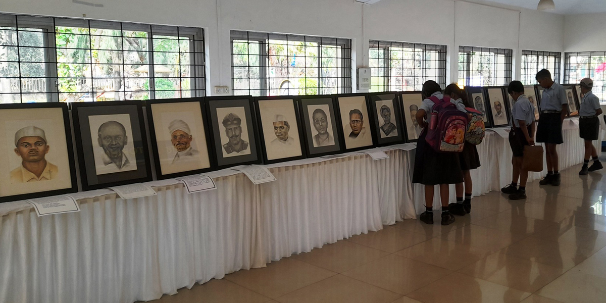 Exhibition of Portraits of Freedom Fighter on Republic Day